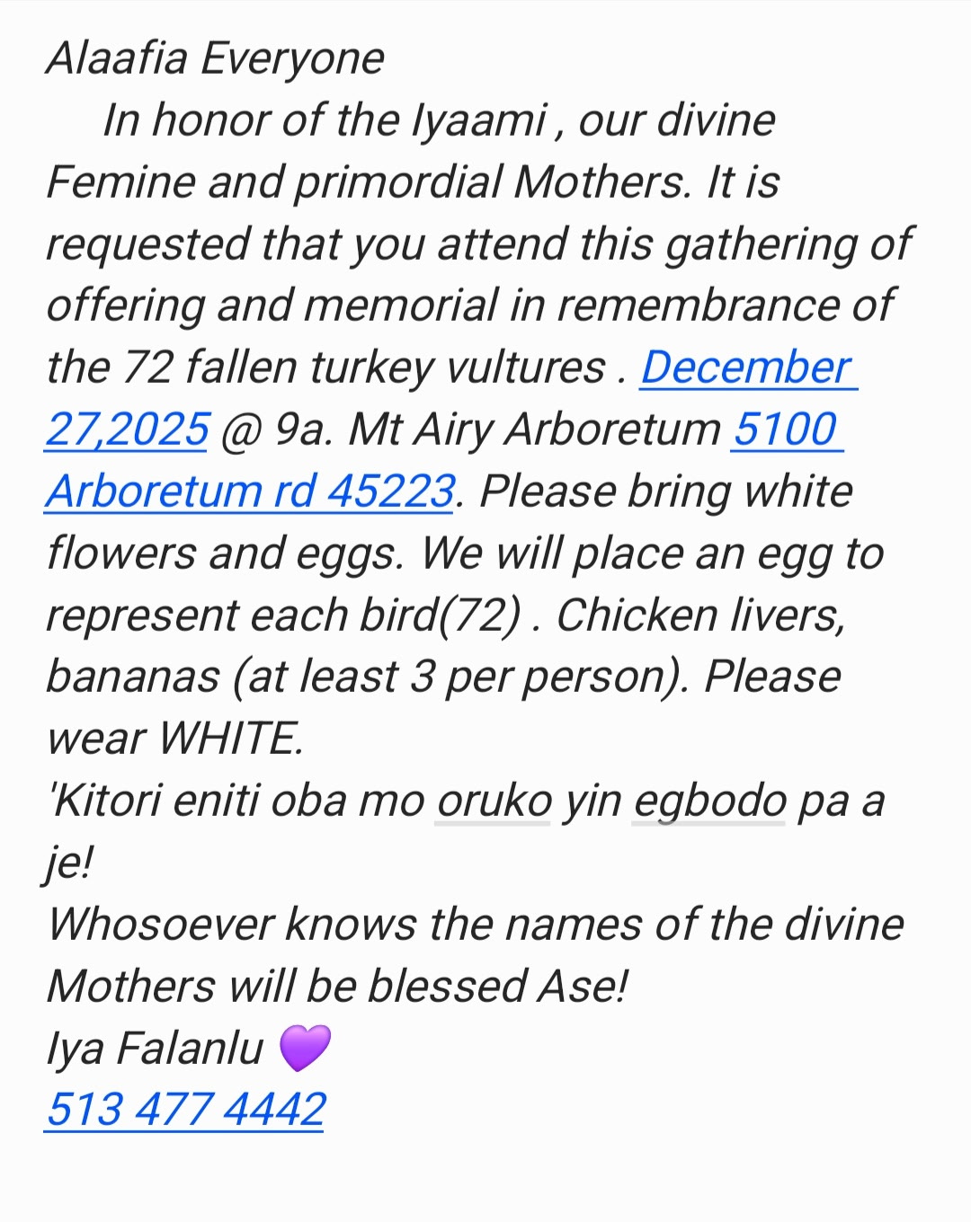 Event invitation flyer